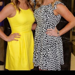 Cheetah print cocktail dress